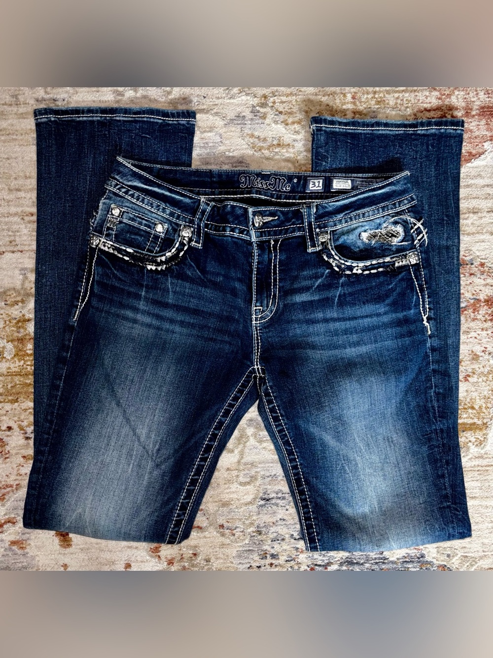 New! Miss Me Slim Boot Jeans - Picture 2 of 5
